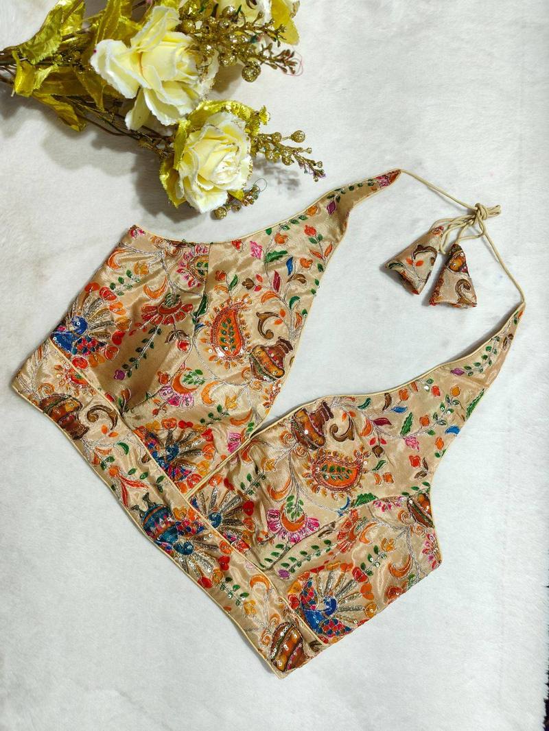 Mayurika Halter Neck Blouse - View 5