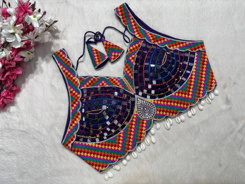 Rangbahar Mirror Work Blouse - View 7