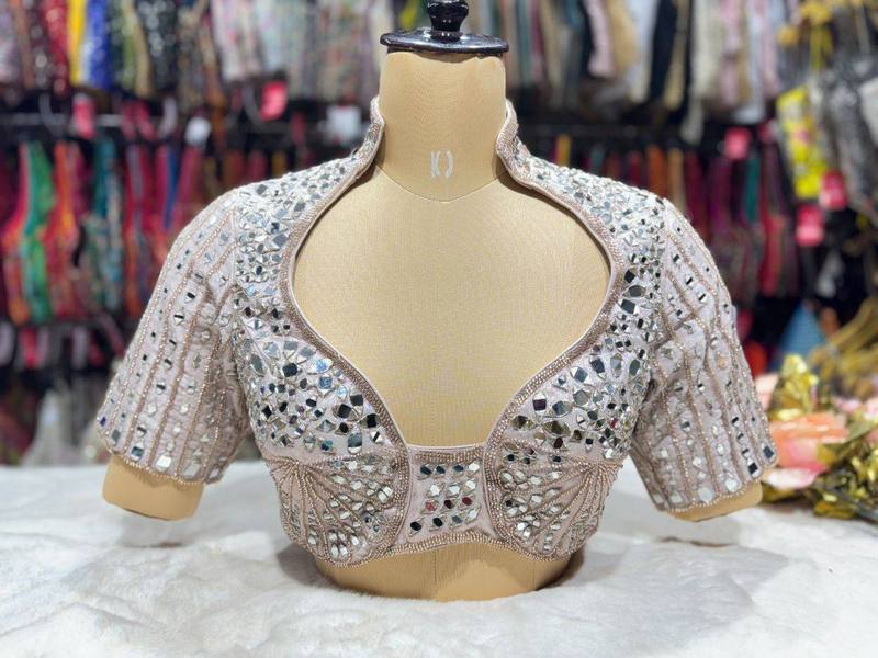 Chandrika Mirrorwork Blouse - View 3