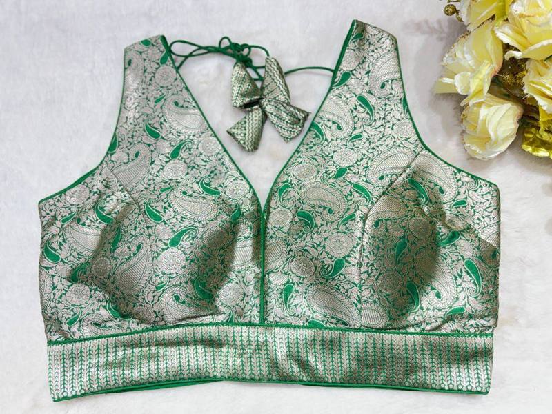 Noorani V-Back Blouse - View 4