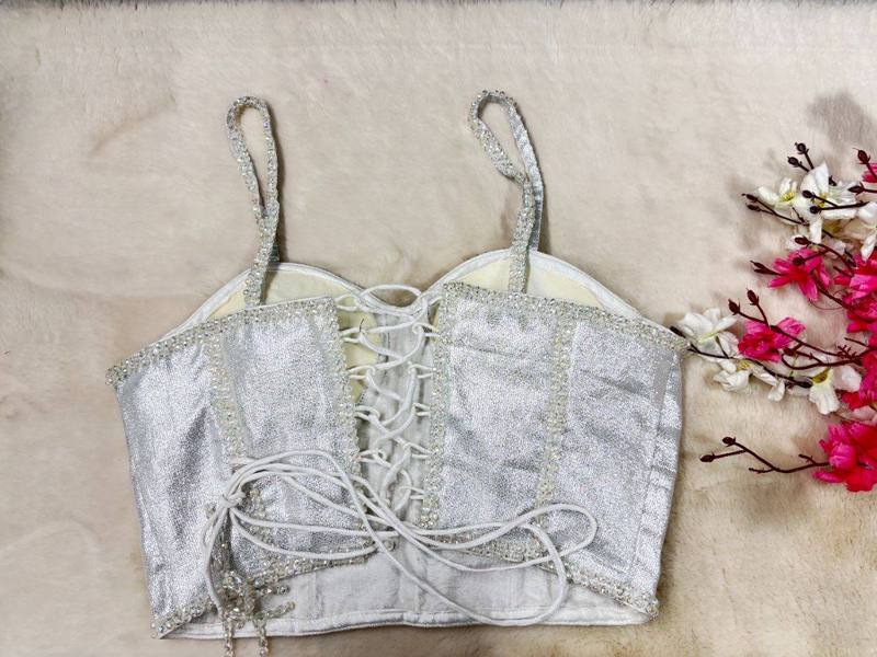 Moonlight Pearl Corset Blouse - View 4