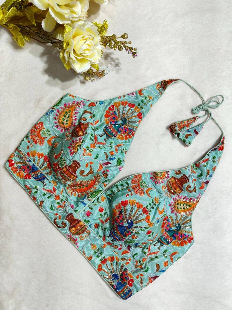 Mayurika Halter Neck Blouse - View 8