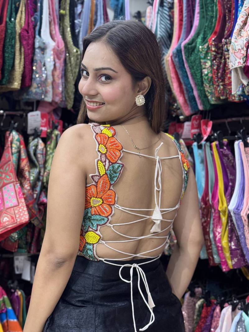 Phoolkari Work Blouse - View 2