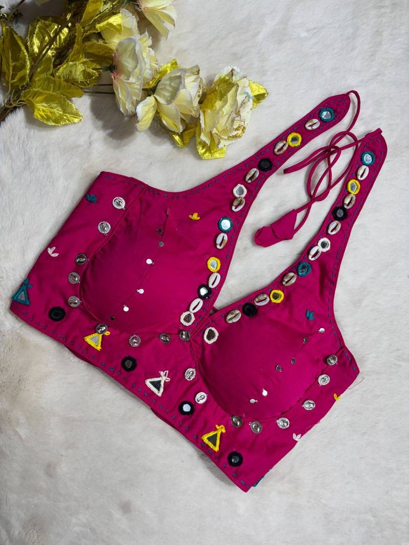 Surmayi Halter Neck Blouse - View 5