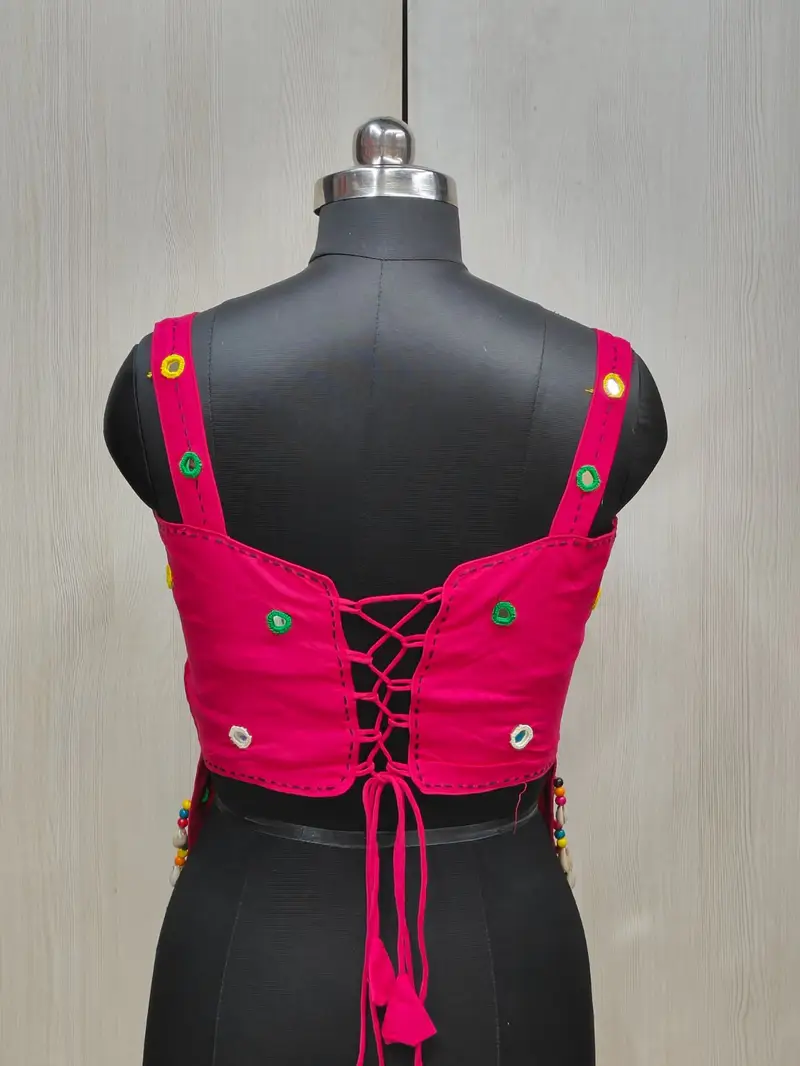Rasiya Mirror Work Corset Blouse - View 4