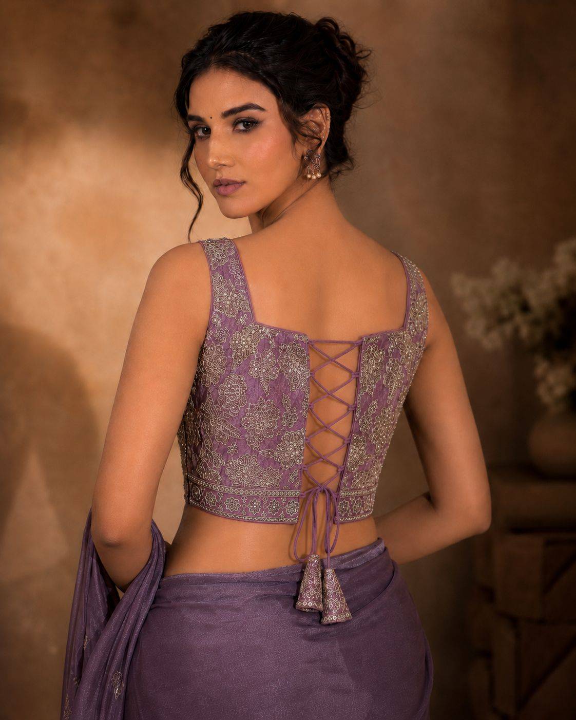 Lavanya Lavender Blouse - View 2