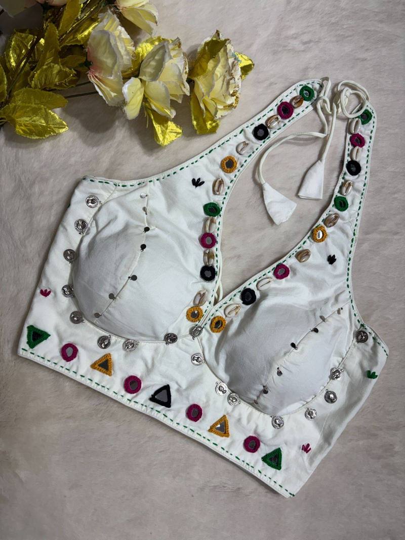 Surmayi Halter Neck Blouse - View 3