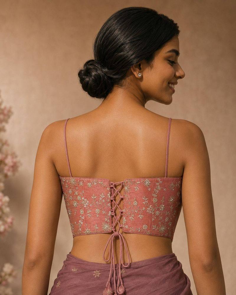 Gulnaar Embroidered Corset Blouse - View 2