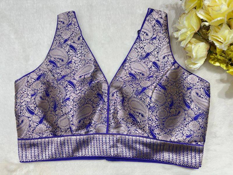 Noorani V-Back Blouse - View 13