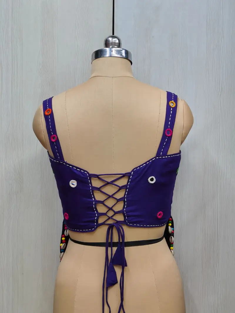 Rasiya Mirror Work Corset Blouse - View 6