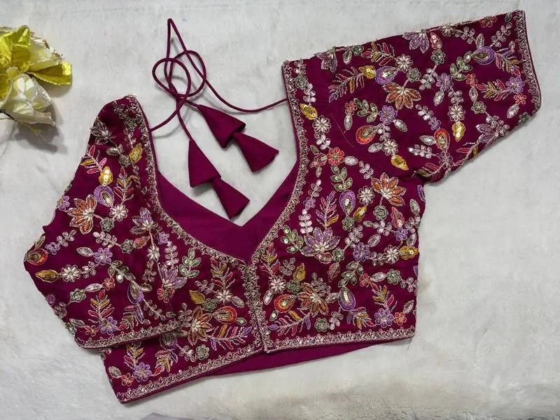 Vasudha Handcrafted Blouse - View 4