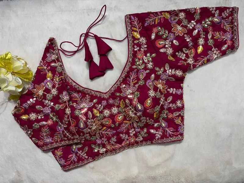 Vasudha Handcrafted Blouse - View 12