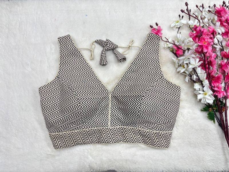 Symmetrical Print Blouse - View 8