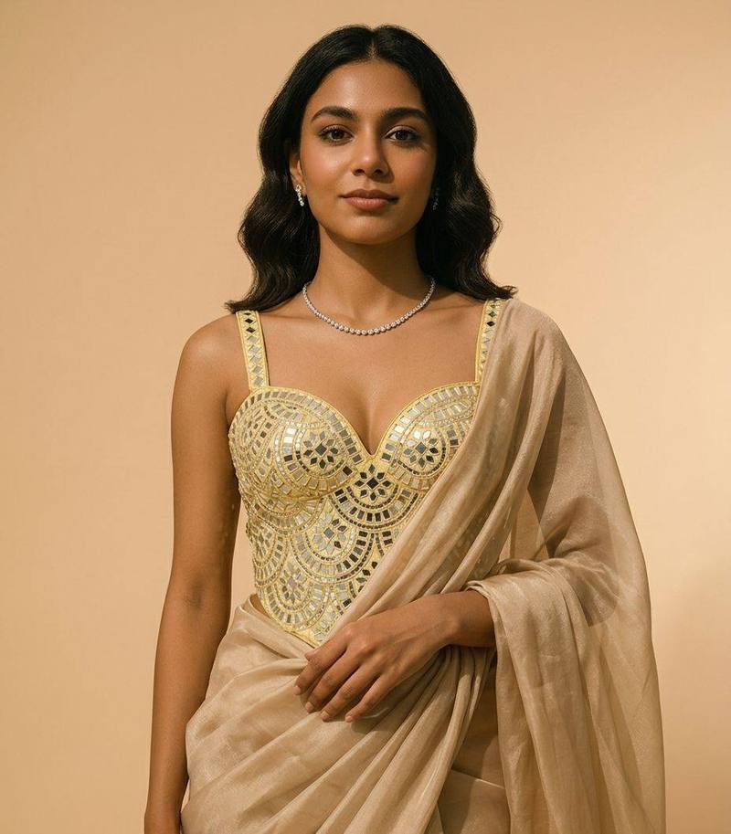 Noor Mirror Corset Blouse - View 2