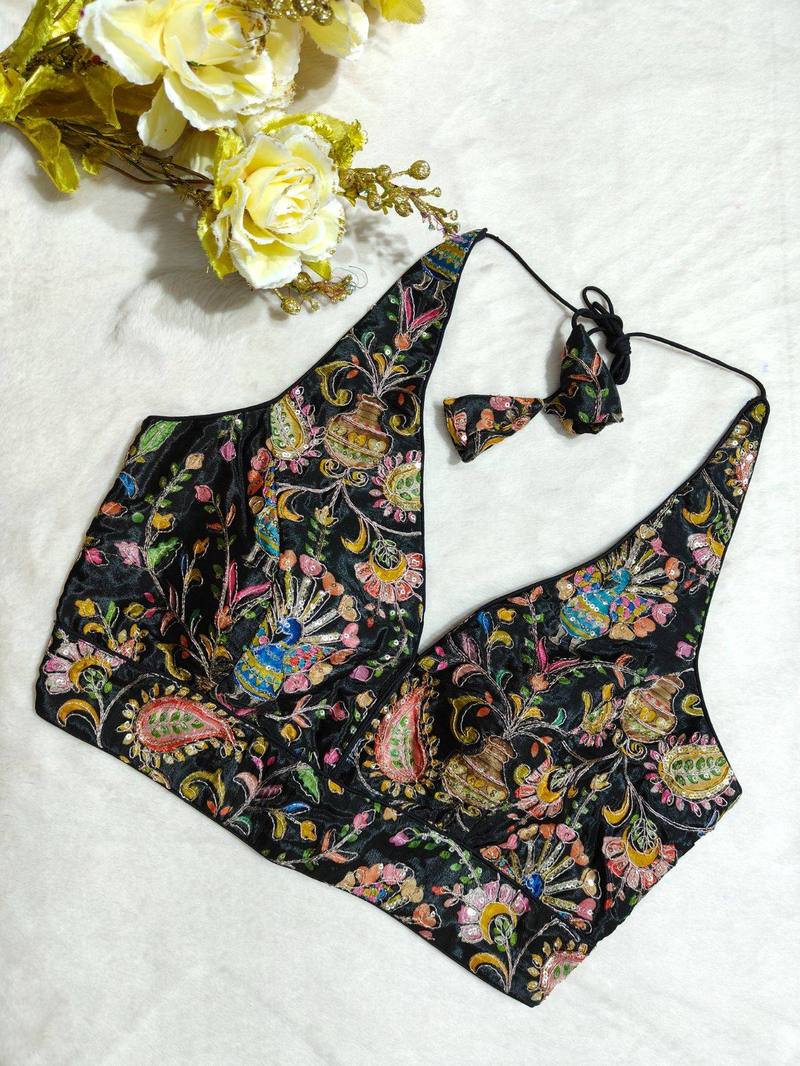 Mayurika Halter Neck Blouse - View 2