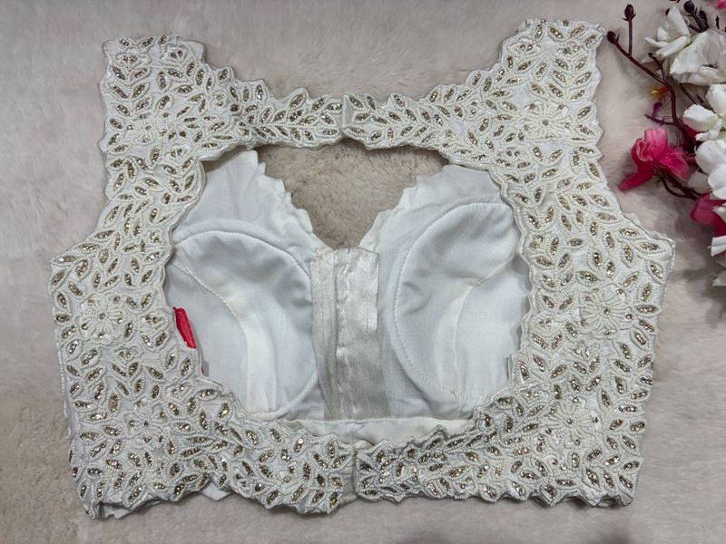 Ivanya Ivory Embellished Blouse - View 5