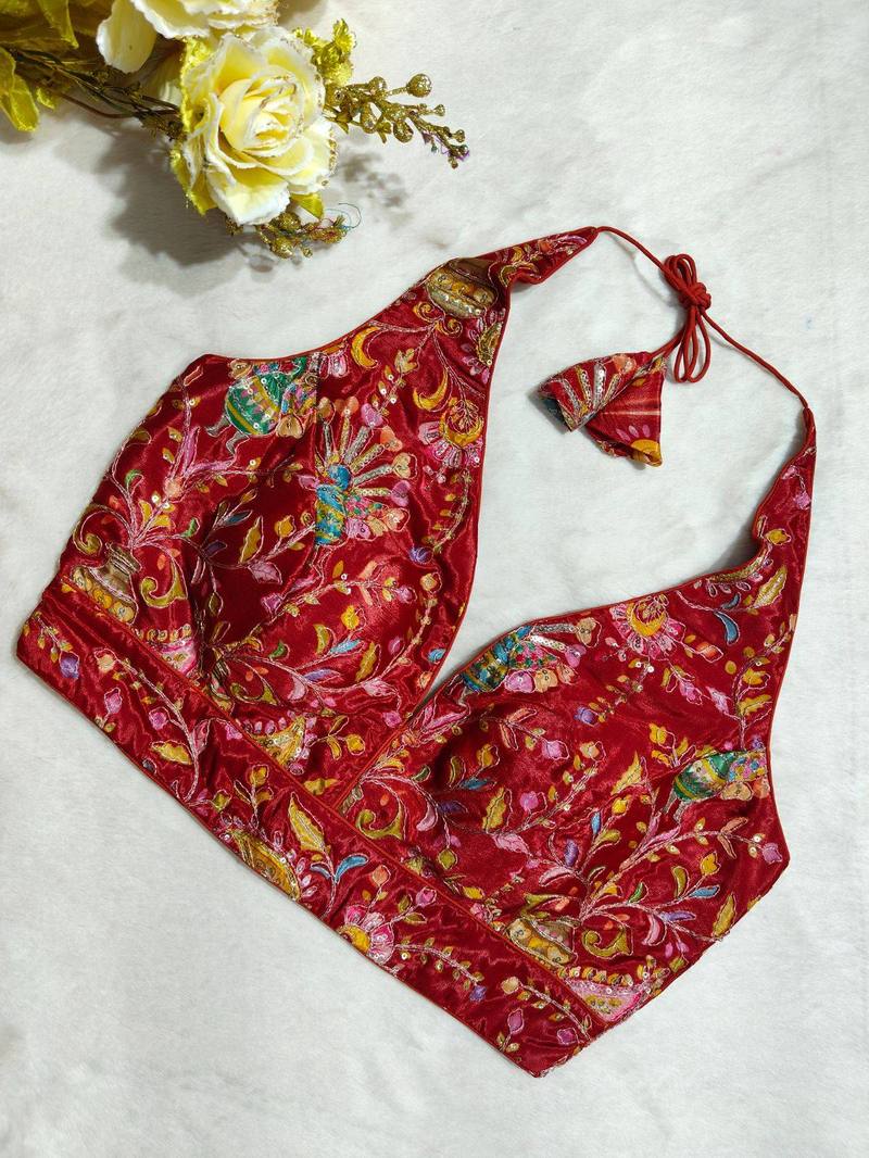 Mayurika Halter Neck Blouse - View 3