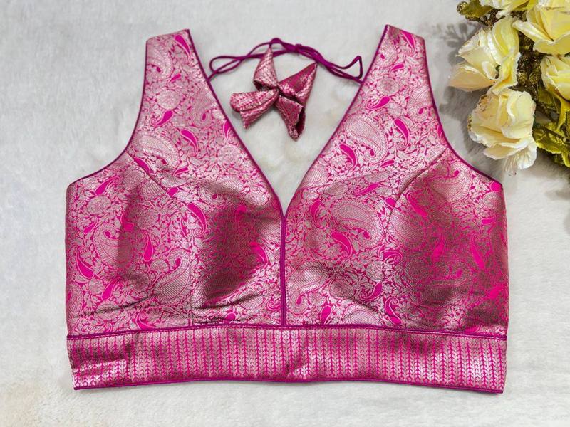 Noorani V-Back Blouse - View 3
