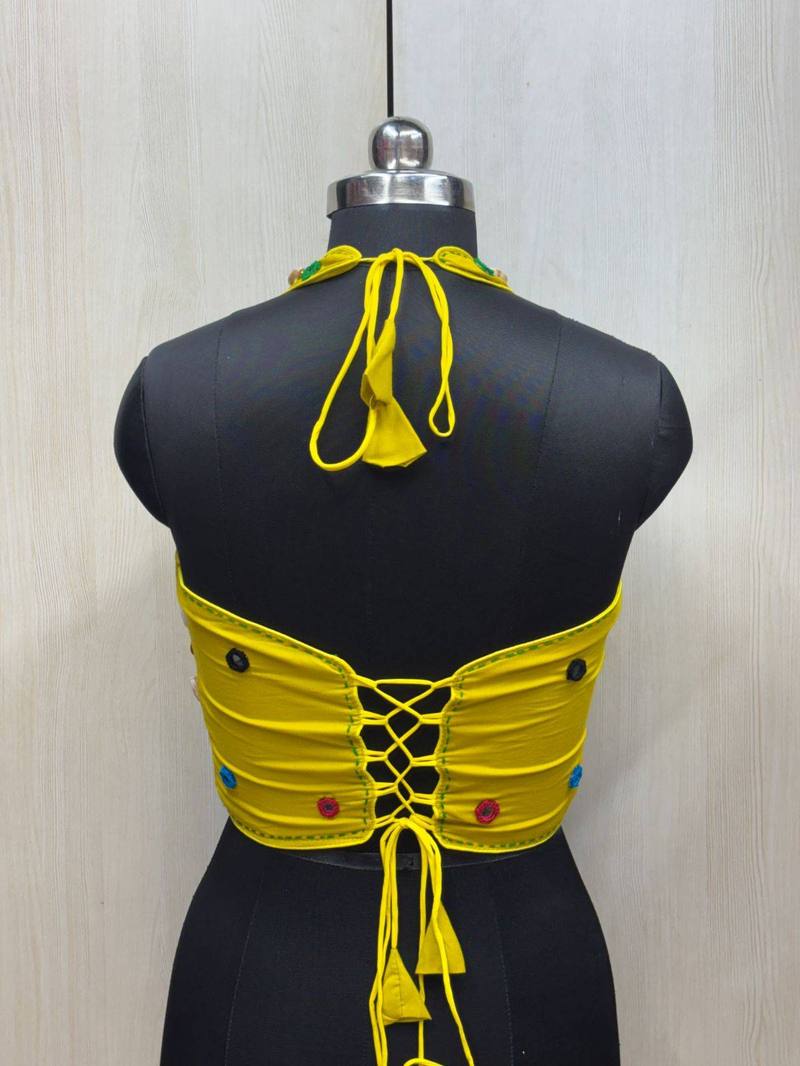 Surmayi Halter Neck Blouse - View 2