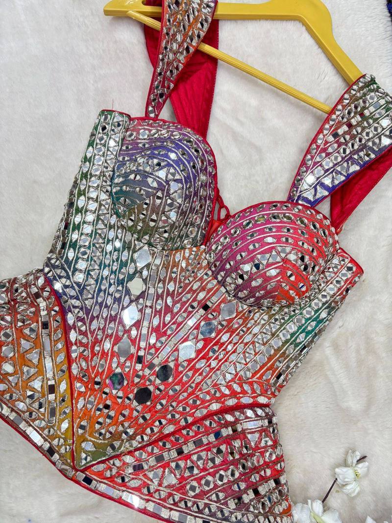 Rainbow corset blouse - View 3