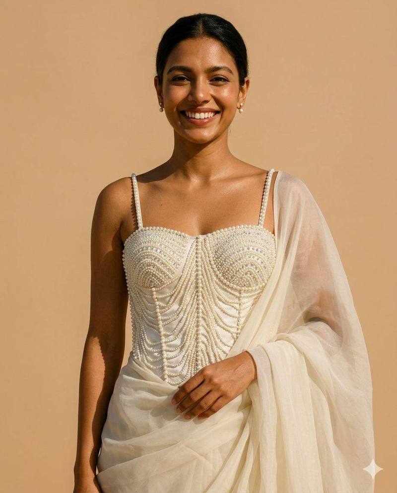 Moti Mahal Corset Blouse - View 2
