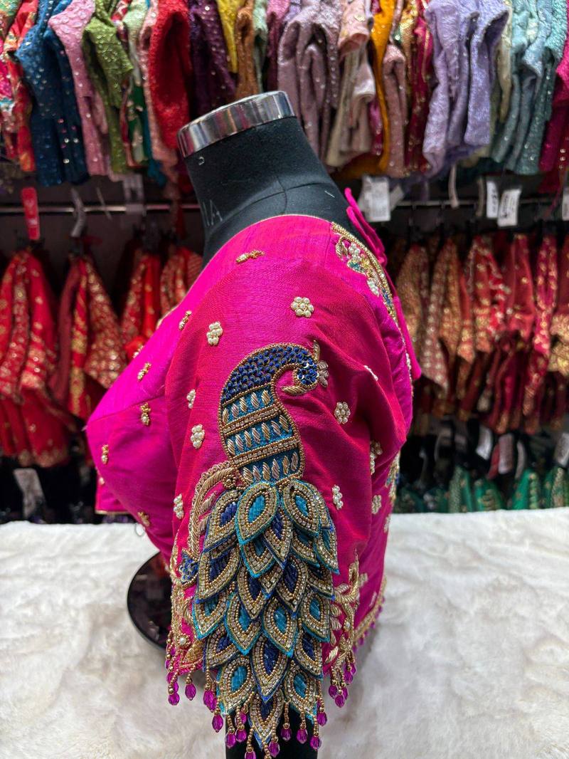 Mor Pankh Couture Bridal Blouse - View 4