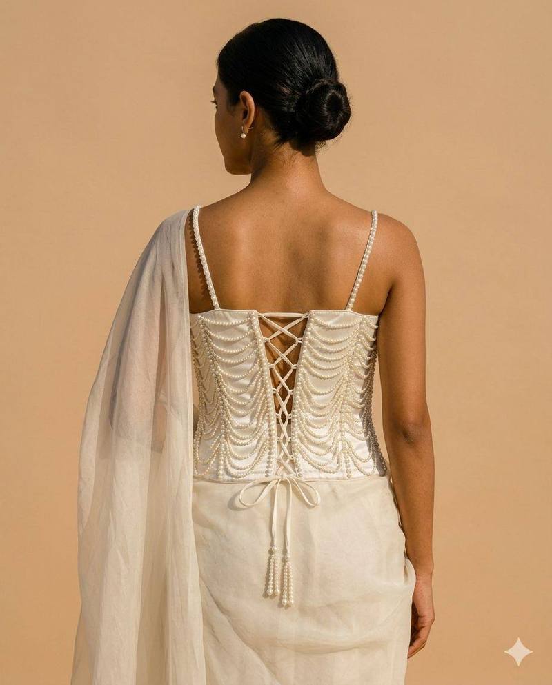 Moti Mahal Corset Blouse - View 3
