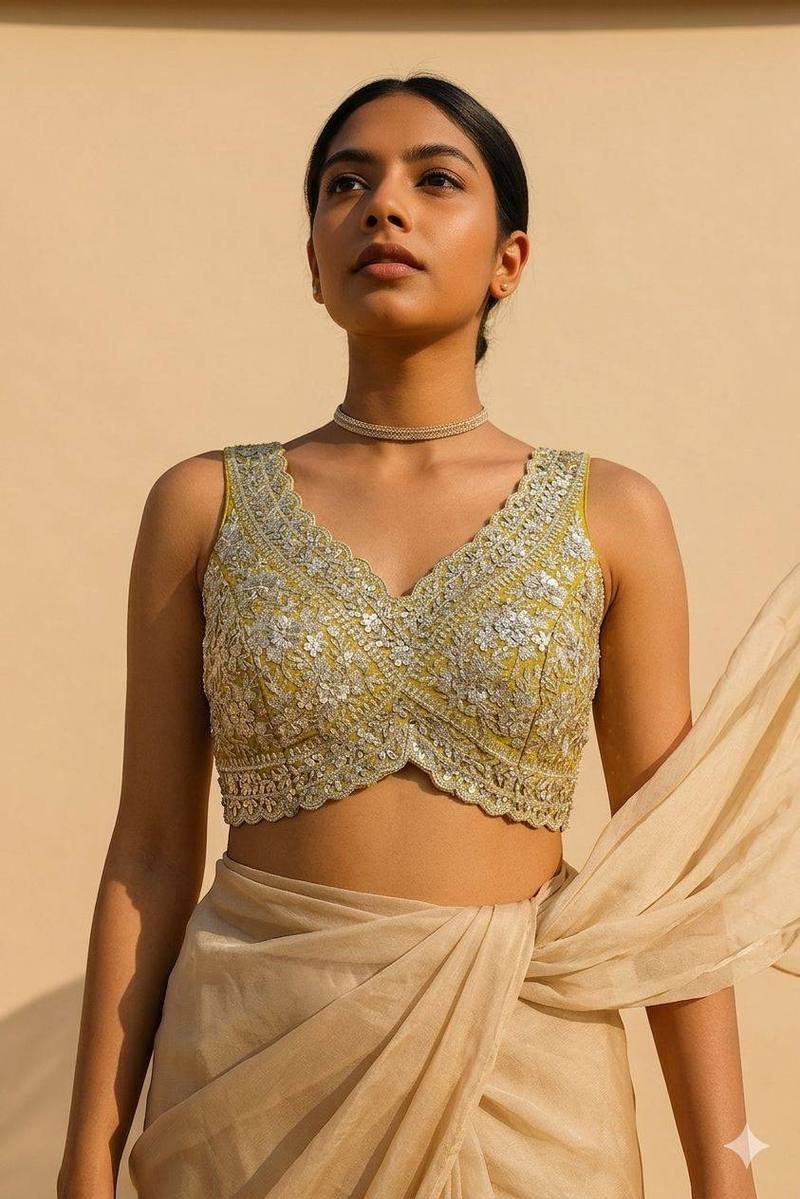 Kankak Zari Blouse  - View 1