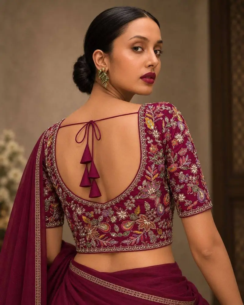 Vasudha Handcrafted Blouse - View 2