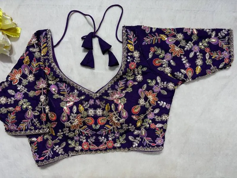 Vasudha Handcrafted Blouse - View 5