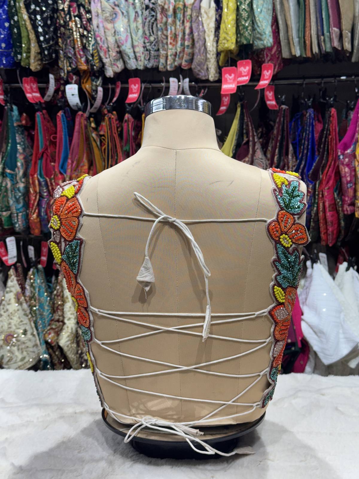 Phoolkari Work Blouse - View 4