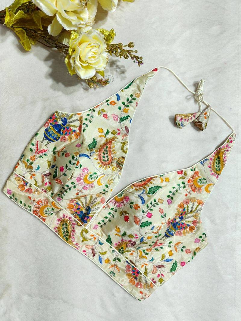 Mayurika Halter Neck Blouse - View 4