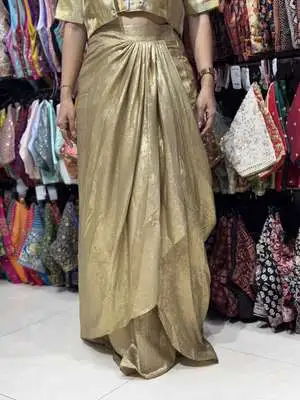 Sunehri Draped Skirt