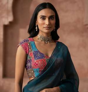 Bandhani Multicolored Blouse