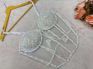 Iridescent Pearl Embellished Corset